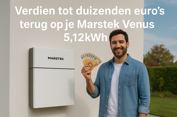 Verdien tot duizenden euro’s terug op je Marstek Venus 5.12kWh